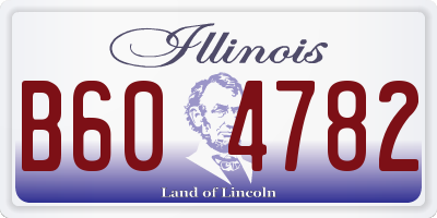 IL license plate B604782