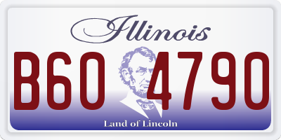 IL license plate B604790