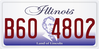 IL license plate B604802