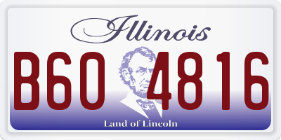 IL license plate B604816