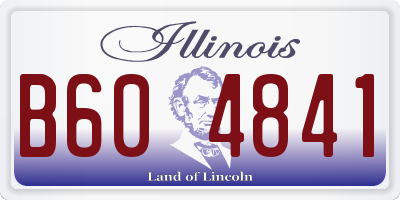 IL license plate B604841