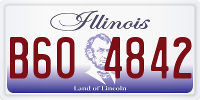 IL license plate B604842