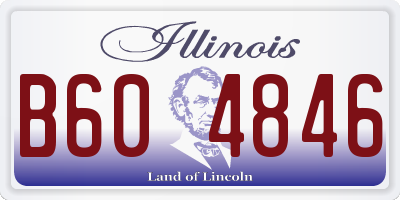IL license plate B604846