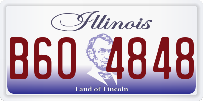 IL license plate B604848