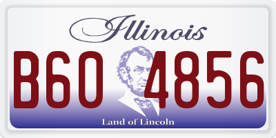 IL license plate B604856