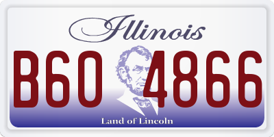 IL license plate B604866