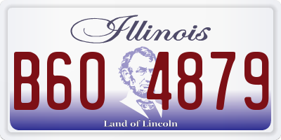 IL license plate B604879