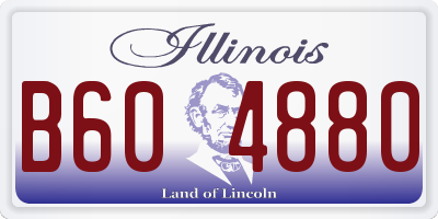 IL license plate B604880