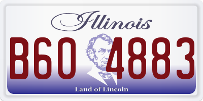 IL license plate B604883