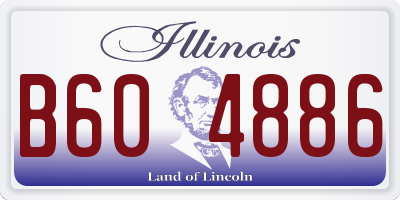 IL license plate B604886