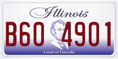 IL license plate B604901