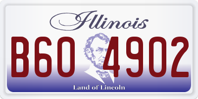 IL license plate B604902