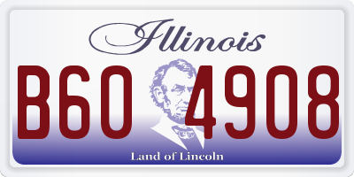 IL license plate B604908
