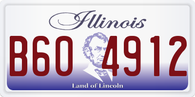 IL license plate B604912