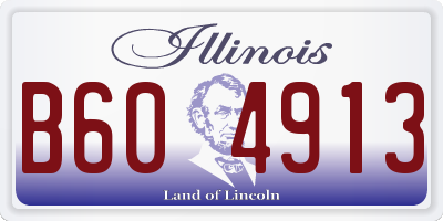 IL license plate B604913