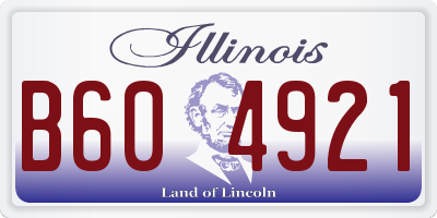 IL license plate B604921