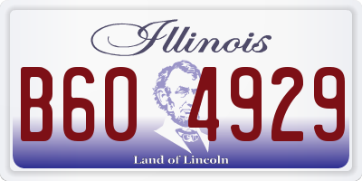 IL license plate B604929