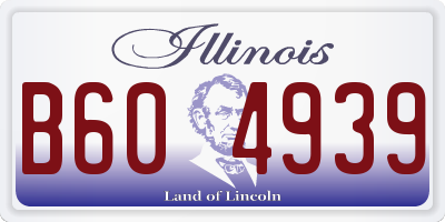 IL license plate B604939