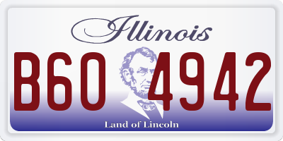 IL license plate B604942