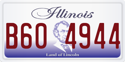 IL license plate B604944