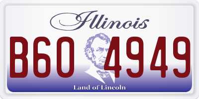 IL license plate B604949