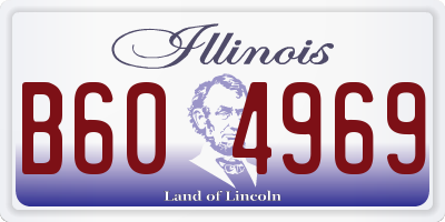 IL license plate B604969