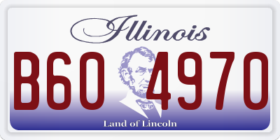 IL license plate B604970