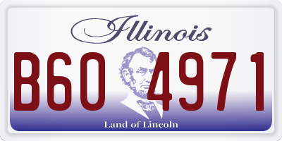 IL license plate B604971