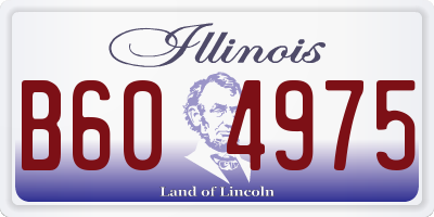 IL license plate B604975