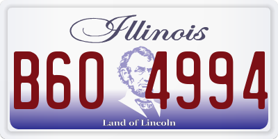 IL license plate B604994