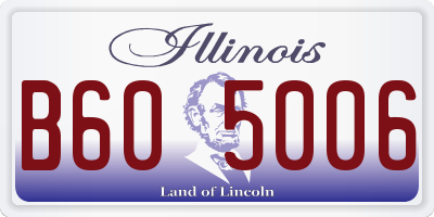 IL license plate B605006