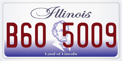 IL license plate B605009