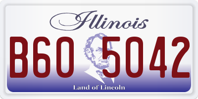 IL license plate B605042