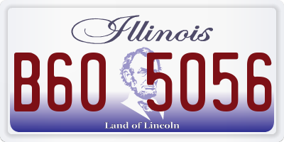 IL license plate B605056