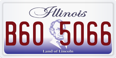 IL license plate B605066