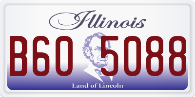 IL license plate B605088