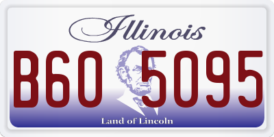 IL license plate B605095