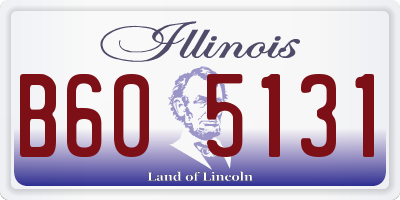 IL license plate B605131