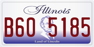 IL license plate B605185