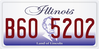 IL license plate B605202