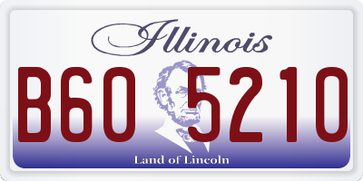 IL license plate B605210