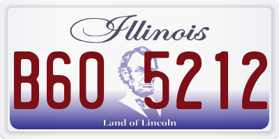 IL license plate B605212