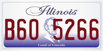 IL license plate B605266