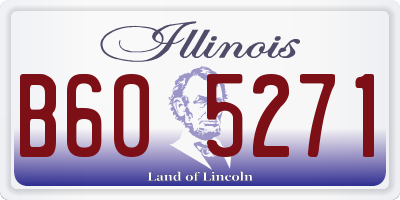 IL license plate B605271