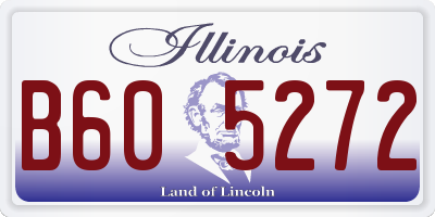 IL license plate B605272