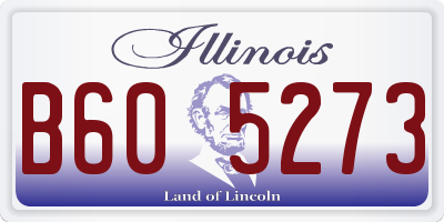 IL license plate B605273