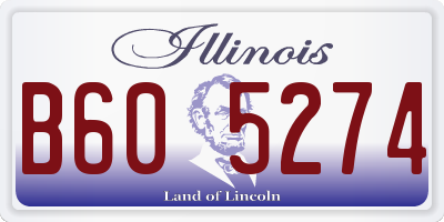 IL license plate B605274