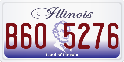 IL license plate B605276