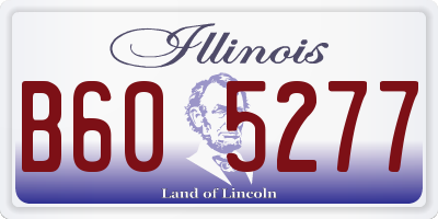IL license plate B605277