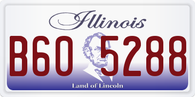 IL license plate B605288